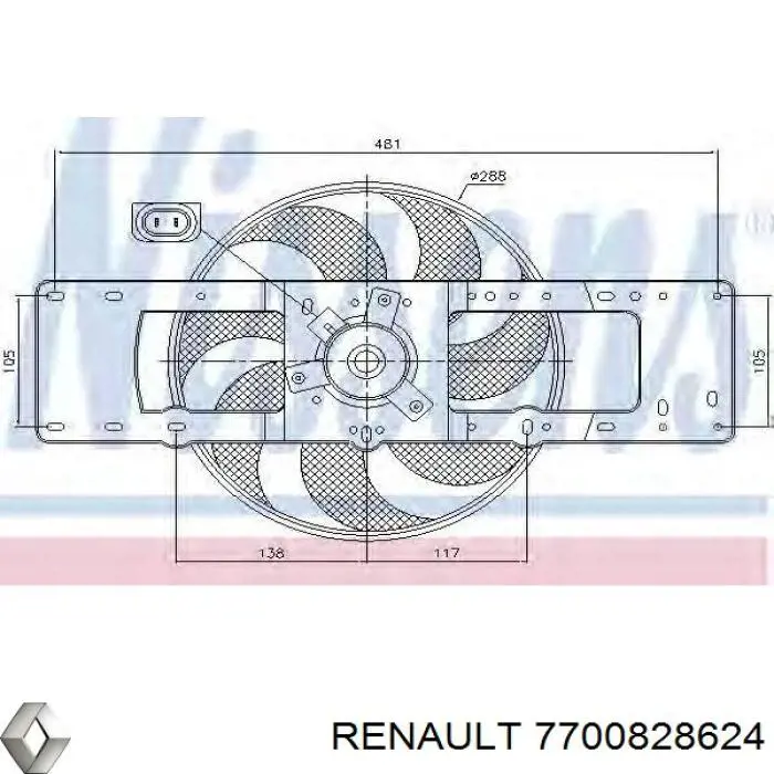 7700828624 Renault (RVI) 