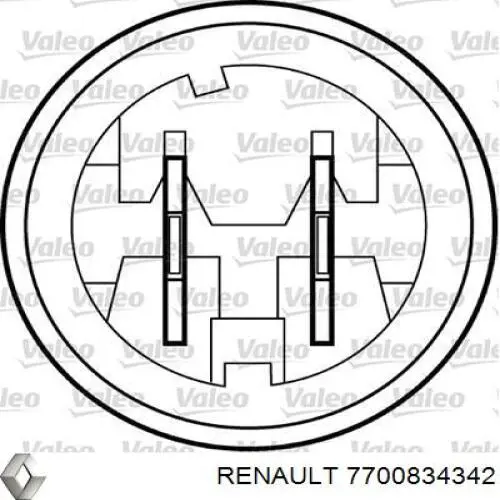 Купить 7700834342 Renault (RVI) Механизм стеклоподъемника двери задней правой
