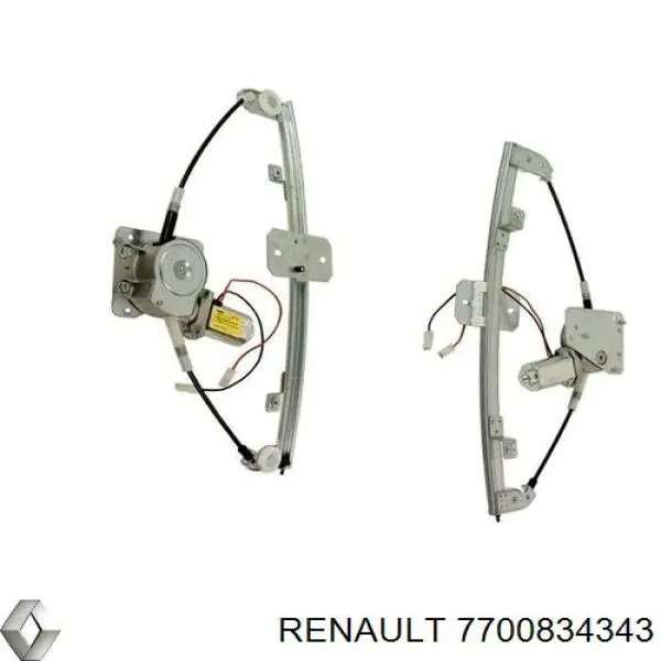 Механизм стеклоподъемника двери задней левой 7700834343 Renault (RVI)