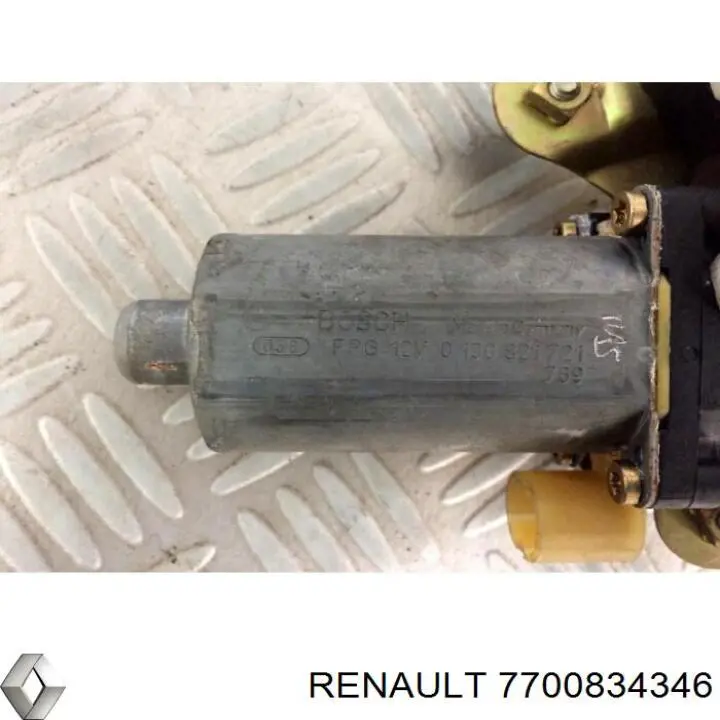 Механизм стеклоподъемника двери передней, правой Renault (RVI) 7700834346