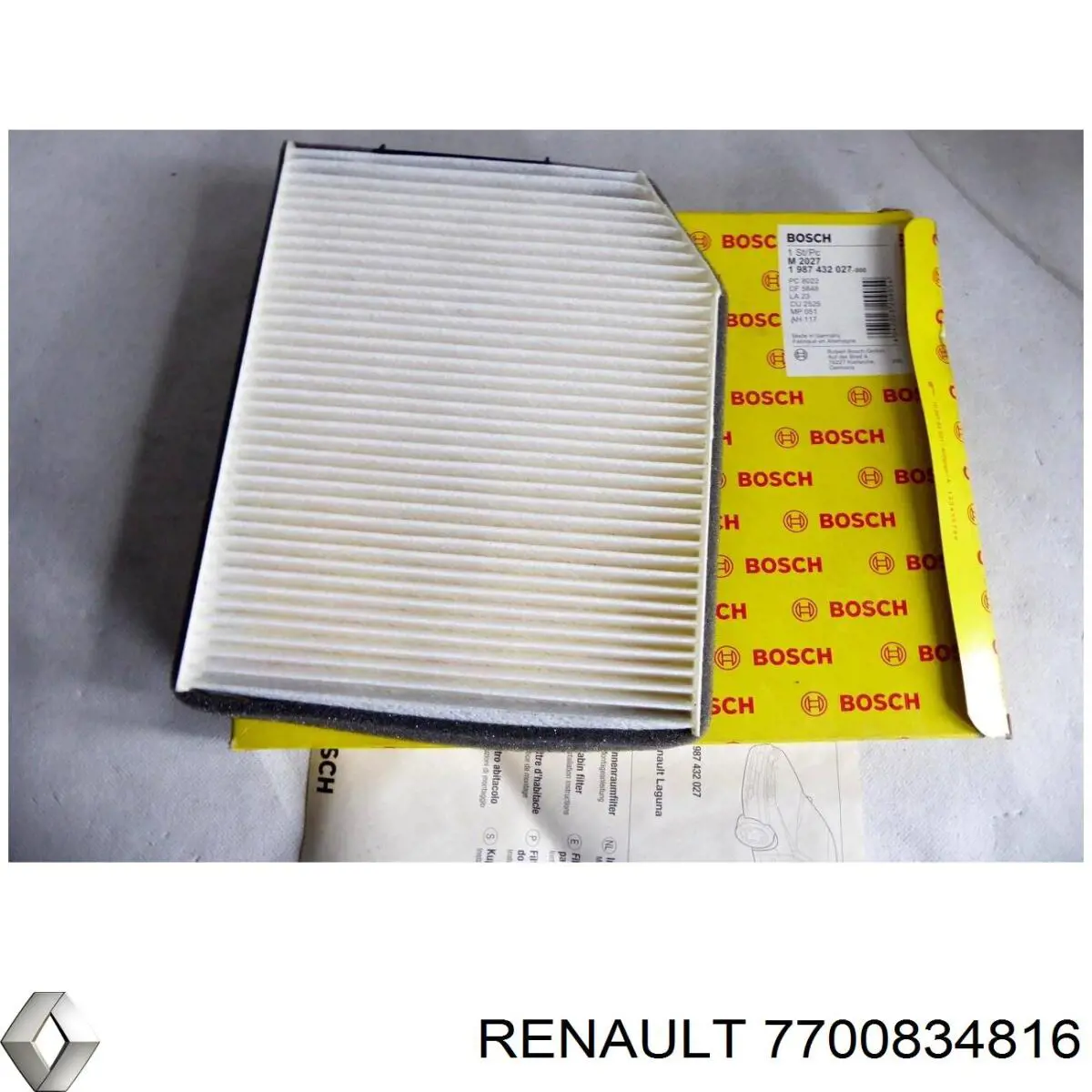 Фильтр воздушный отопителя Renault (RVI) 7700834816 цена, от 5.68 USD