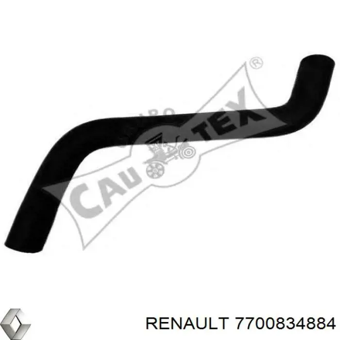 Патрубок радиатора 7700834884 Renault (RVI)