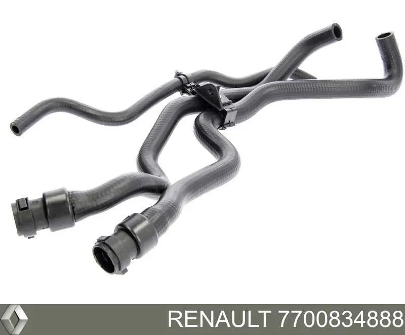 7700834888 Renault (RVI) шланг радиатора отопителя (печки, сдвоенный)