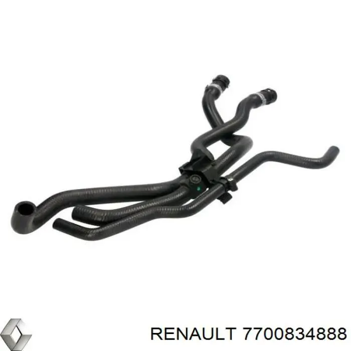 Купить 7700834888 Renault (RVI) Шланг радиатора отопителя/печки, сдвоенный