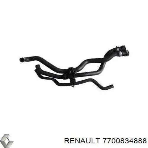 Шланг радиатора отопителя (печки), сдвоенный 7700834888 Renault (RVI)