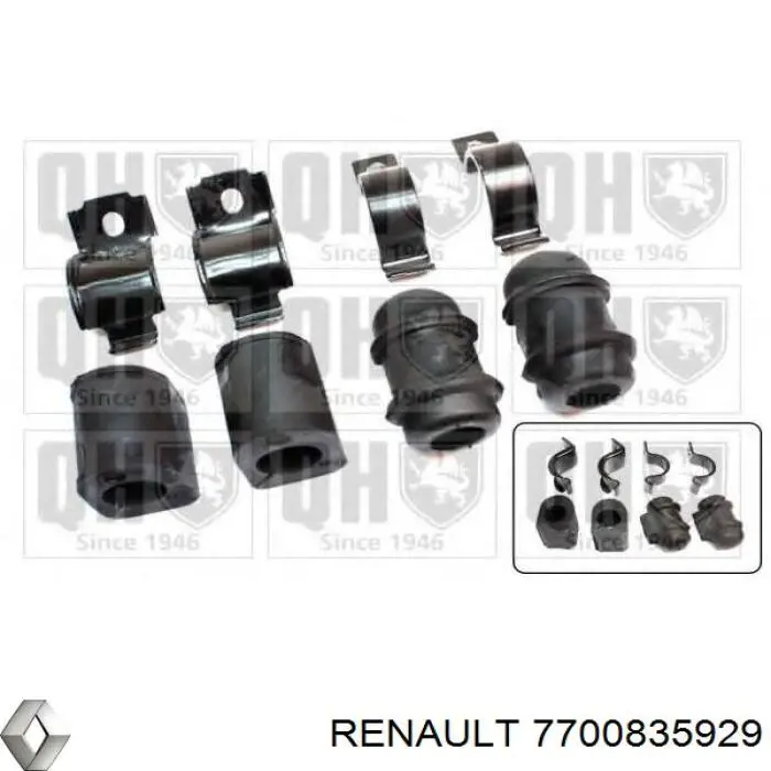 Купить 7700835929 Renault (RVI) Втулка стабилизатора переднего внутренняя
