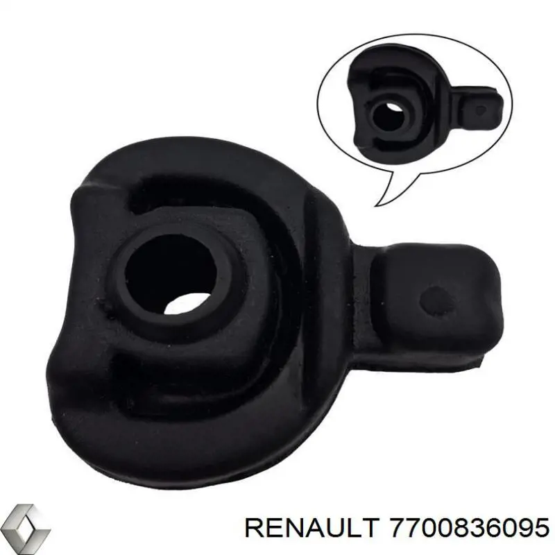 7700836095 Renault (RVI) подушка крепления глушителя