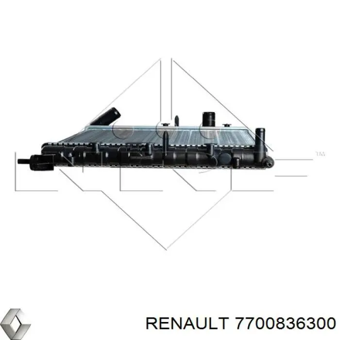 Купить 7700836300 Renault (RVI) Радиатор водяной