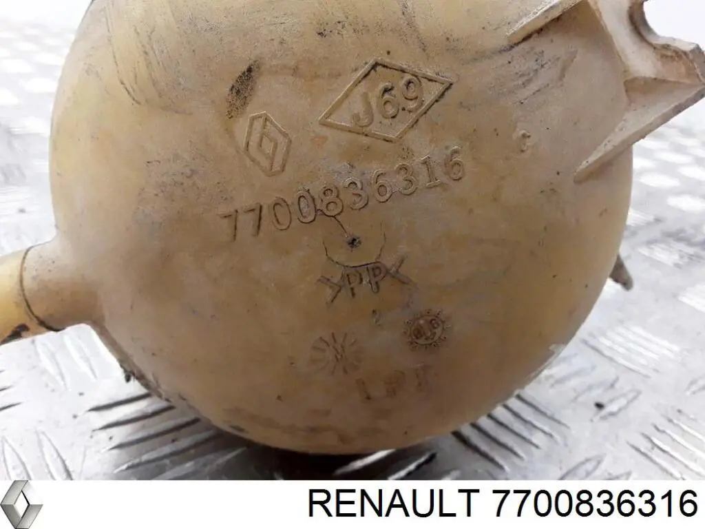 7700836316 Renault (RVI) tanque de expansão do sistema de esfriamento