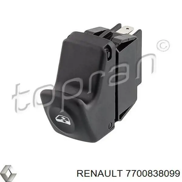 Кнопочный блок управления стеклоподъемником передний правый на Renault Megane I 
