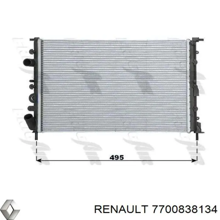 Купить 7700838134 Renault (RVI) Радиатор водяной