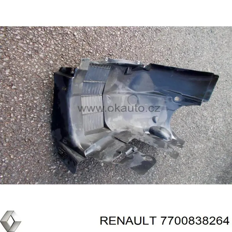 Подкрылок крыла переднего левый передний 7700838264 Renault (RVI)