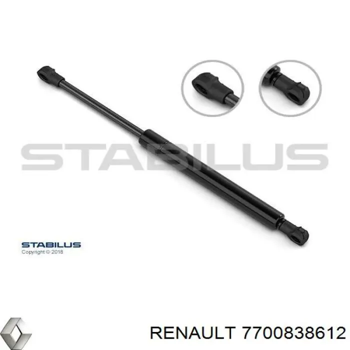 Амортизатор багажника 7700838612 Renault (RVI)