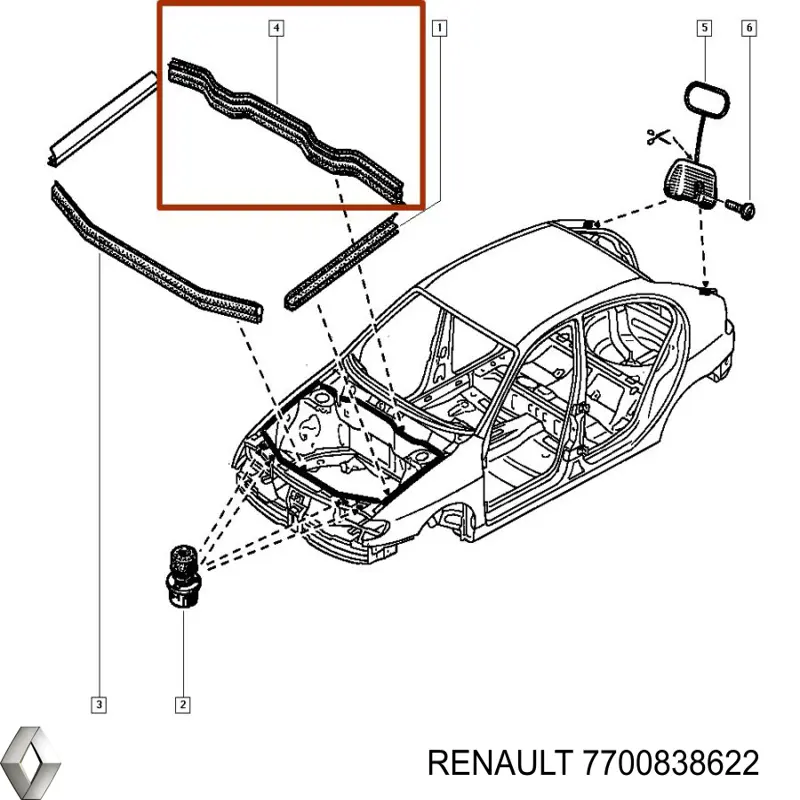 7700838622 Renault (RVI) 