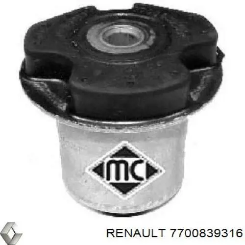 Купить 7700839316 Renault (RVI) Сайлентблок задней балки