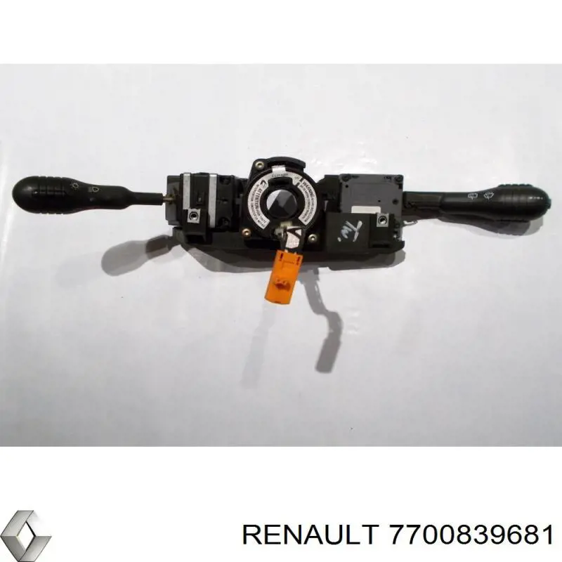 7700839681 Renault (RVI) comutador esquerdo instalado na coluna da direção