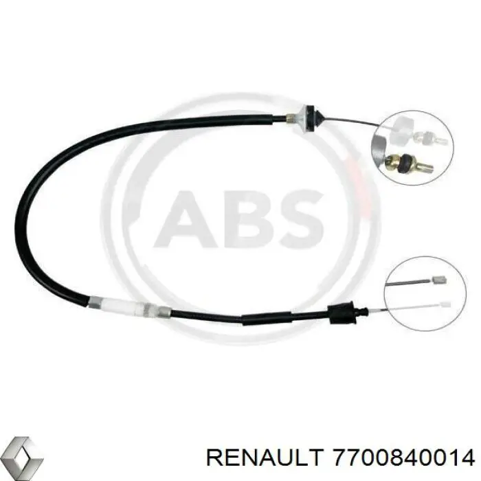 Трос сцепления Renault (RVI) 7700840014 цена, от 15.38 USD