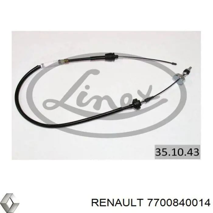 Купить 7700840014 Renault (RVI) Трос сцепления