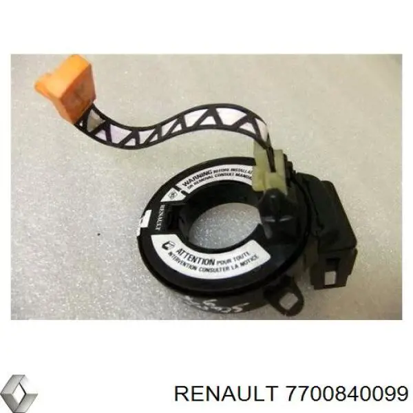  Anel AIRBAG de contato, cabo plano do volante Renault Megane I sedan (LA0, LA1) (1996 - 2003) I