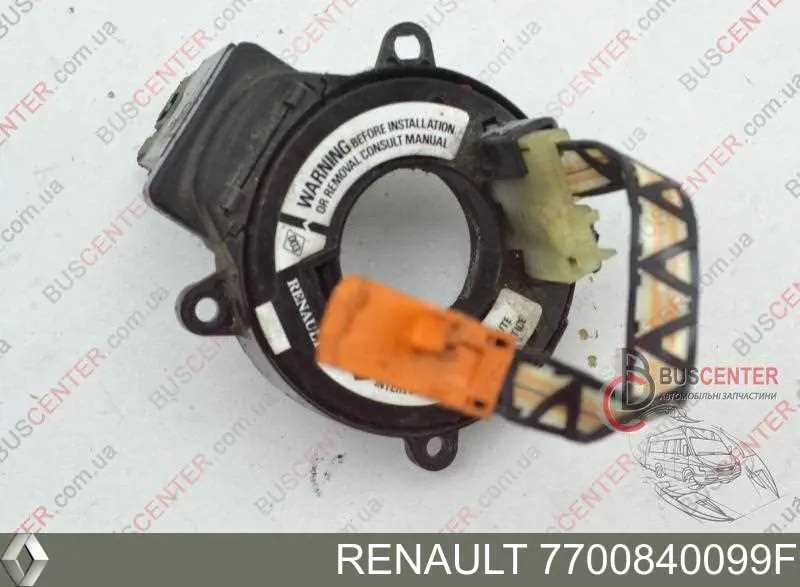 7700840099F Renault (RVI) anel airbag de contato, cabo plano do volante