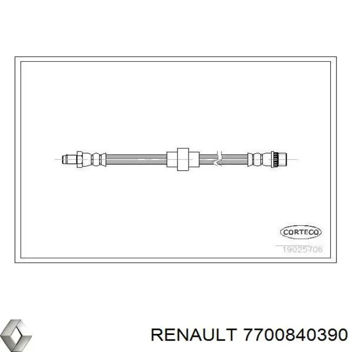 7700840390 Renault (RVI) шланг тормозной передний