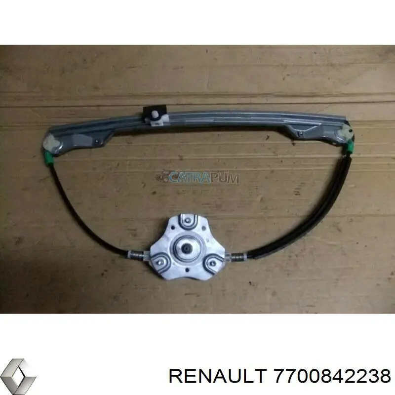 7700842238 Renault (RVI) mecanismo de acionamento de vidro da porta dianteira direita