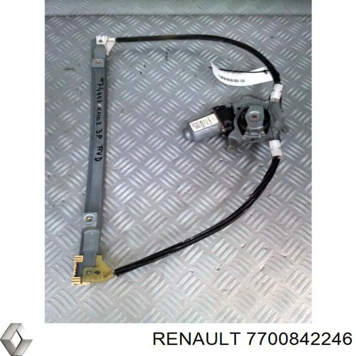 Стеклоподъемник передней правой двери 7700842246 Renault (RVI)