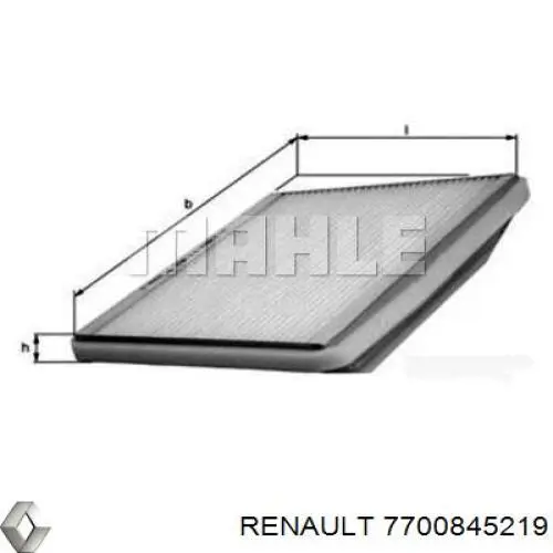 Фильтр воздушный отопителя Renault (RVI) 7700845219 цена, от 4.69 USD