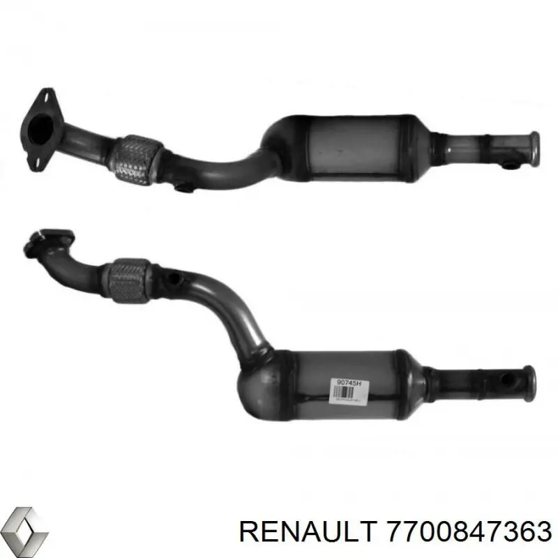 Каталитический нейтрализатор отработавших газов Renault (RVI) 7700847363 цена, от 171.99 USD