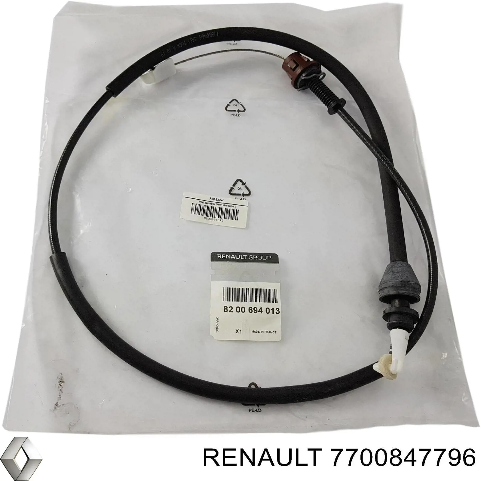 7700847796 Renault (RVI) Трос акселератора
