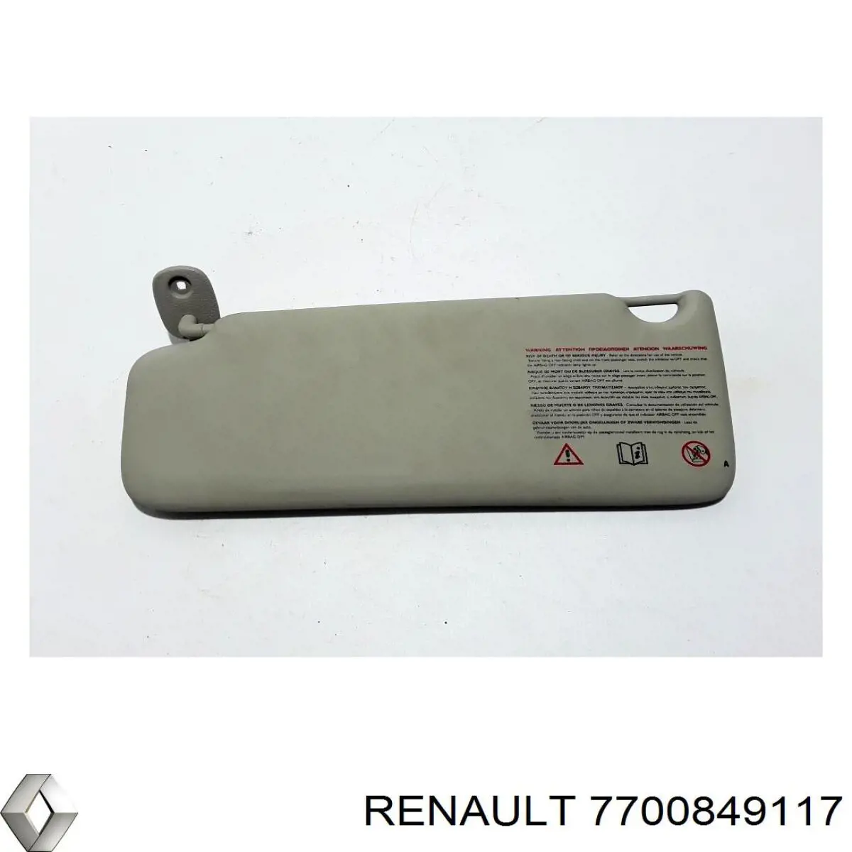 7700849117 Renault (RVI) Козырек противосолнечный