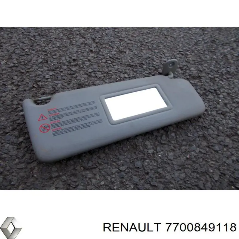 Купить 7700849118 Renault (RVI) Козырек солнцезащитный