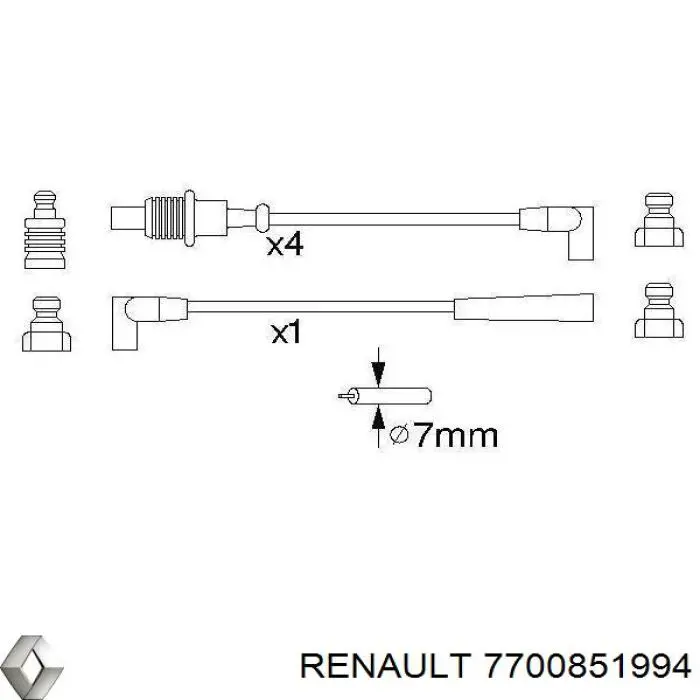 Провода зажигания Magneti Marelli MSQ0030 цена, от 16.98 USD