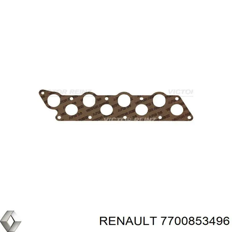7700853496 Renault (RVI) прокладка коллектора впускного/выпускного совмещенная