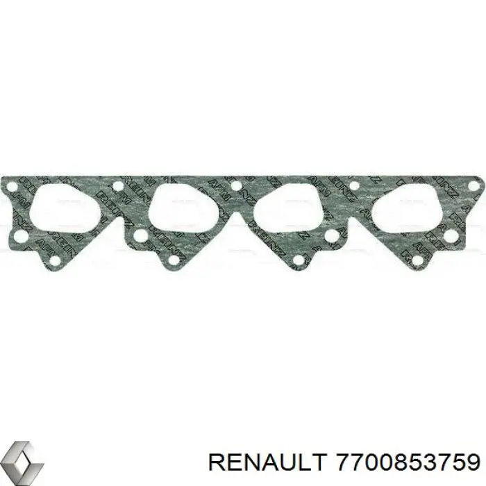 Прокладка впускного коллектора 7700853759 Renault (RVI)