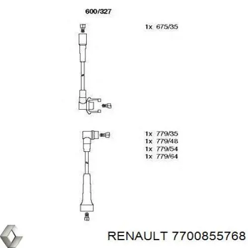 Высоковольтные провода 7700855768 Renault (RVI)