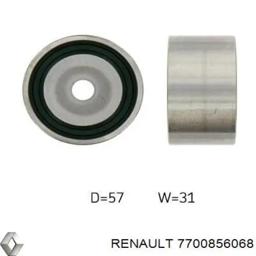 7700856068 Renault (RVI) вкладыши коленвала шатунные, комплект, стандарт (std)
