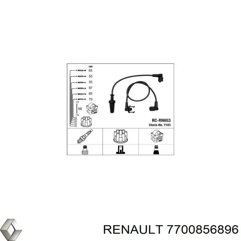 Провода зажигания Renault (RVI) 7700856896 цена, от 36.64 USD