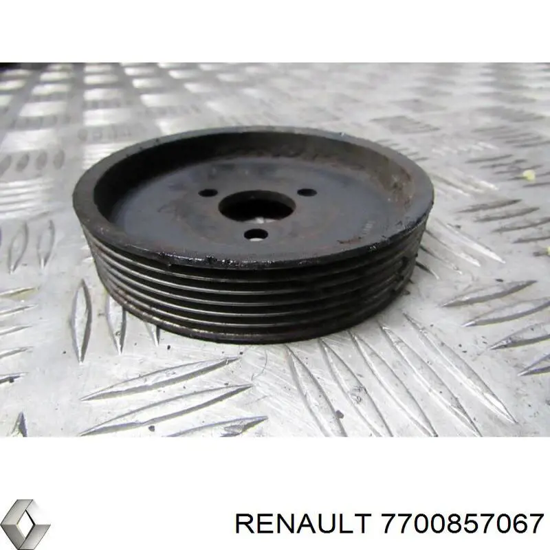 7700857067 Renault (RVI) polia de bomba da direção hidrâulica assistida