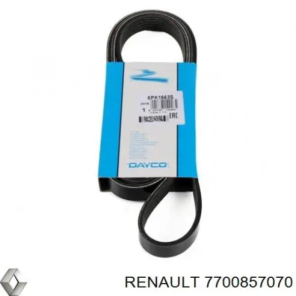 Клиновый ремень Renault (RVI) 7700857070 цена, от 10.80 USD