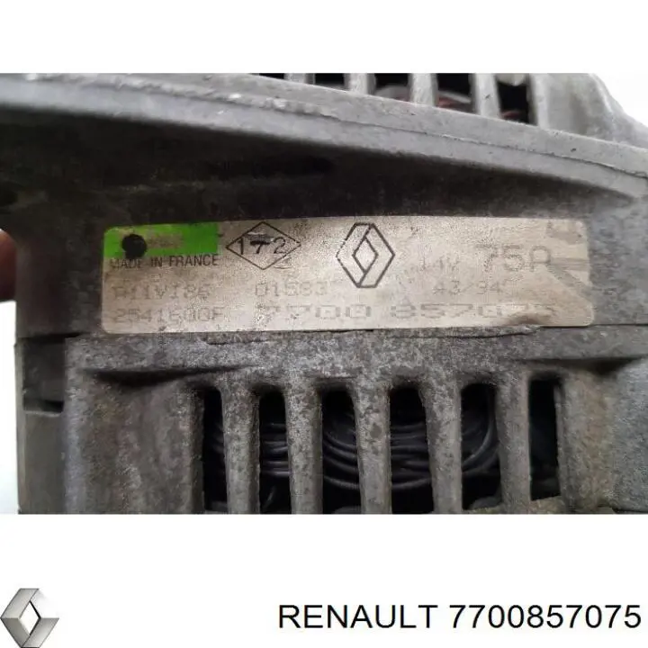 7700857075 Renault (RVI) gerador