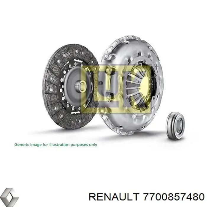 7700857480 Renault (RVI) диск сцепления
