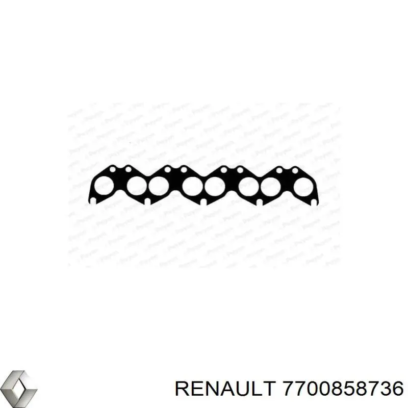 7700858736 Renault (RVI) прокладка впускного коллектора