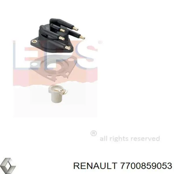 Крышка распределителя зажигания (трамблера) 7700859053 Renault (RVI)