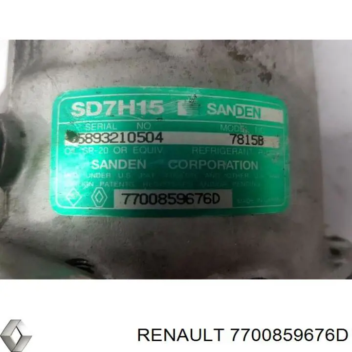 Компрессор системы кондиционирования Renault (RVI) 7700859676D цена, от 84.53 USD