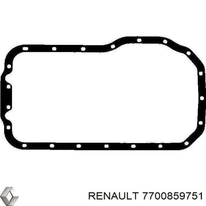 Прокладка поддона картера двигателя Renault (RVI) 7700859751