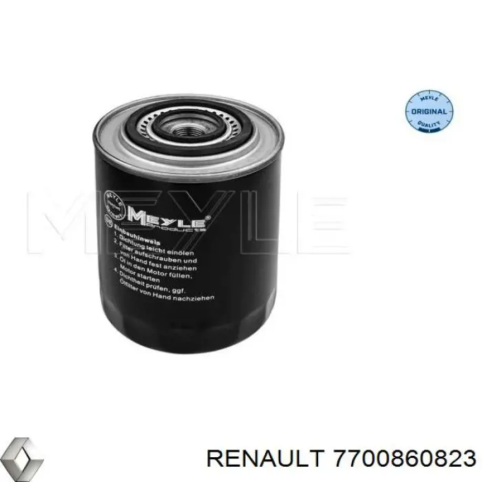 7700860823 Renault (RVI) filtro de óleo