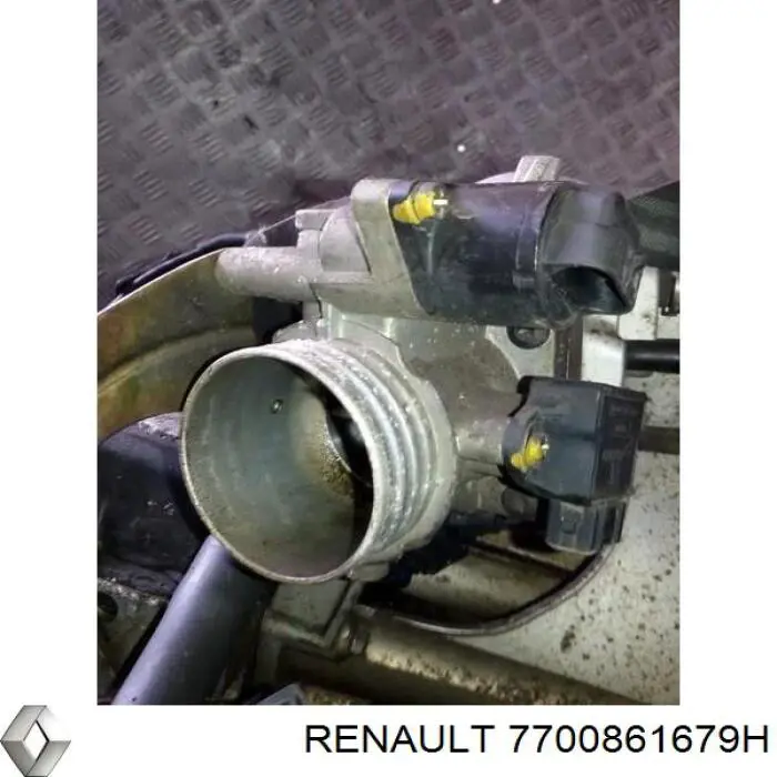 7700861679H Renault (RVI) válvula de borboleta montada