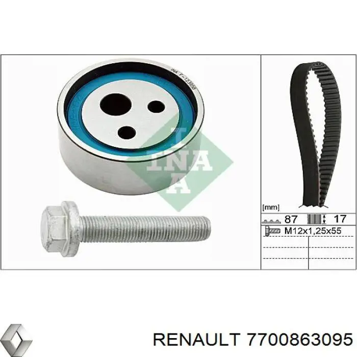 Ремень ГРМ Renault (RVI) 7700863095