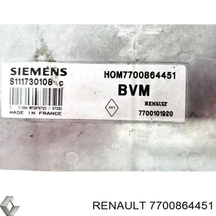  Renault (RVI) 7700864451 цена, от 25.34 USD